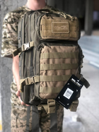 Тактический армейский военный рюкзак MIL-TEC ASSAULT® Large 36 л. Ranger Green/Coyot, ОРИГИНАЛ, MIL-TEC - изображение 4