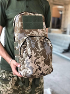 Тактический армейский военный рюкзак ПИКСЕЛЬ 20 л. крепления Molle, водонепроницаемая ткань - изображение 2