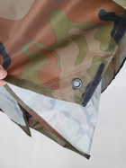 Армейский дождевик-пончо для военных ВСУ универсальный по размеру камуфляжного цвета 2724 - изображение 4