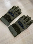 Тактичні рукавички, захисні, військові рукавички L Олива - зображення 5