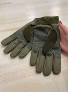 Тактичні рукавички, захисні, військові рукавички L Олива - зображення 6