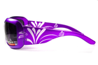 Очки защитные открытые Global Vision Passion Purple фиолетовые - изображение 2