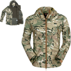 Тактическая куртка на флисе SOFT SHEL мультикам L - изображение 1