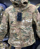 Тактическая куртка на флисе SOFT SHEL мультикам L - изображение 2