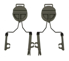 Кріплення для активних навушників FMA EX Headset та Helmet Rail Adapter Set GEN1 FG Oliva - зображення 3