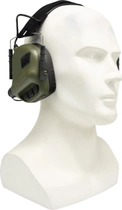 Навушники активні тактичні протишумні EARMOR M31 складні хакі - зображення 1