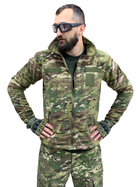 Тактическая флисовая кофта Мультикам ВСУ военная мужская размер 50 - изображение 1