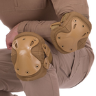 Міцні тактичні наколінники та налокітники комплект захисту для колін та ліктів PRO TACTICAL хакі АНZK-16 - зображення 2