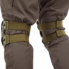 Прочные тактические наколенники и налокотники комплект защиты для коленей и локтей PRO TACTICAL оливковые АН7495 - изображение 5