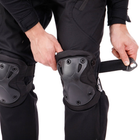 Прочные тактические наколенники и налокотники комплект защиты для коленей и локтей PRO TACTICAL черные АН7495 - изображение 4