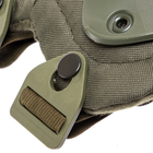 Прочные тактические наколенники и налокотники комплект защиты для коленей и локтей PRO TACTICAL оливковые АН7495 - изображение 8