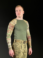 Рашгард тактичний UFB Clothing олива / мультикам NATO XL (56 розмір) - зображення 1