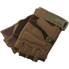 Тактические перчатки без пальцев военные BLACKHAWK Для рыбалки для охоты Полиэстер Оливковый (BC-4380) L - изображение 6