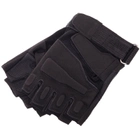 Тактические перчатки без пальцев военные BLACKHAWK Для рыбалки для охоты Полиэстер Черный (BC-4380) XL - изображение 6