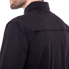 Мужская тактическая военная рубашка черная с длинным рукавом Pro Tactical непромокаемая Полиэстер Черная (7188) 4XL - изображение 4