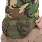Маленькая поясная тактическая сумка бананка на пояс через плечо военная SILVER KNIGHT Оливковая (175) - изображение 10