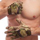 Тактические перчатки военные с закрытыми пальцами и накладками Механикс MECHANIX MPACT Камуфляж (BC-5622) L - изображение 5