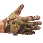 Тактические перчатки военные с закрытыми пальцами и накладками Механикс MECHANIX MPACT Камуфляж (BC-5622) XL - изображение 2