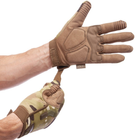 Тактичні рукавички військові з закритими пальцями і накладками Механікс MECHANIX MPACT Камуфляж (BC-5622) XL - зображення 4