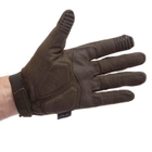 Тактические перчатки военные с закрытыми пальцами и накладками Механикс MECHANIX MPACT Оливковый (BC-5622) М - изображение 4