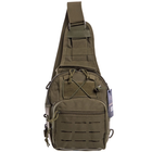 Тактичний рюкзак з однією лямкою SILVER KNIGHT Сумка слінг Поліестер 30 х 23 х 15 см (YQS-099) Хакі - зображення 2