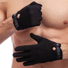 Тактичні рукавиці з закритими пальцями 5.11 Для полювання туризму Нейлон текстиль Чорний (BC-0527) L - зображення 2