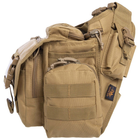 Тактическая сумка через плечо SILVER KNIGHT Военная 26 х 23 см Нейлон Оксфорд 900D Хаки (TY-249) - изображение 5