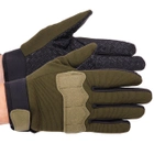 Тактические перчатки для военных Перчатки с закрытыми пальцами для охоты TACTICAL Полиэстер Оливковый (BC-8791) L - изображение 1