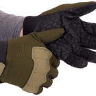 Тактические перчатки для военных Перчатки с закрытыми пальцами для охоты TACTICAL Полиэстер Оливковый (BC-8791) XL - изображение 5