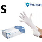 Перчатки нитриловые неопудренные белые, размер S (100 шт/уп) Medicom PLATINUM 3.6 г/м2 - изображение 1