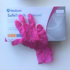 Перчатки нитриловые неопудренные маджента, размер XS (100 шт/уп) Medicom 3.3 г/м2 - изображение 2