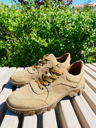 Кросівки чоловічі тактичні ShoesBand Пісочні Натуральний нубук + перфорована шкіра з німецької шкіряною підкладкою 46 (30-30,5 см) (S38011) - зображення 4