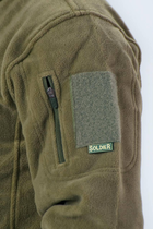 Військова тактична кофта флісова ЗСУ Soldier колір олива 46 розмір - зображення 5