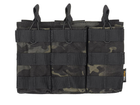 Тройная открытая подсумка для магазинов 5.56-Multicam black,8FIELDS PREMIUM