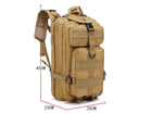 Рюкзак тактический Smartex 3P Tactical 30 ST-008 khaki - изображение 7