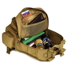 Рюкзак тактический военный штурмовой Protector plus S431 30л с системой Molle coyote brown - изображение 5