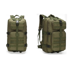 Рюкзак тактический на 30 л, 48х25х23 см с креплением Molle / Штурмовой военный рюкзак Олива - изображение 2