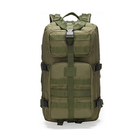 Рюкзак тактический на 30 л, 48х25х23 см с креплением Molle / Штурмовой военный рюкзак Олива - изображение 3