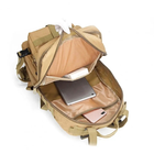 Рюкзак тактический на 30 л, 48х25х23 см с креплением Molle / Штурмовой военный рюкзак Койот - изображение 3