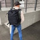 Тактичний чорний рюкзак із стропами molle на 30 літрів Voin - зображення 4
