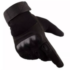 Тактические полнопалые перчатки Eagle ST-1 L Чёрные с усиленным протектором - изображение 2