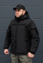 Куртка зимняя тактическая на молнии с капюшоном XL polk black - изображение 3