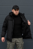 Куртка тактична зимова на блискавці з капюшоном M polk black - зображення 5