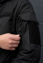 Куртка зимняя тактическая на молнии с капюшоном XL polk black - изображение 9