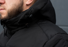 Куртка тактична зимова на блискавці з капюшоном M polk black - зображення 10