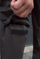 Утеплённые тактические штаны на флисе soft shell XXL gray fleec - изображение 9