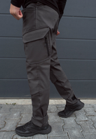 Утеплені тактичні штани на флісі soft shell M gray fleece - зображення 3