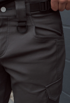 Утеплённые тактические штаны на флисе soft shell M gray fleece - изображение 7