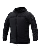 Куртка зимняя тактическая на молнии с капюшоном XS polk black - изображение 2