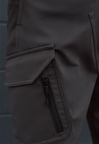 Утеплённые тактические штаны на флисе soft shell M gray fleece - изображение 12